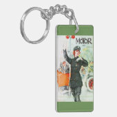 "Vintage vrouwen en wielen" Sleutelhanger (Voorkant Links)