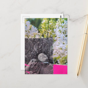 Vintage Vrouwen in Bloemen Collage Briefkaart