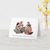 Vintage - Vrouwen Kaart Spel Sarcasme, (Gele Bloem)