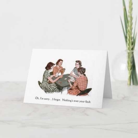 Vintage - Vrouwen Kaart Spel Sarcasme, (Voorkant)