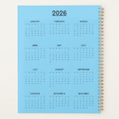 Vintage Vrouwenportret met Abstracte Achtergrond Planner (Achterkant)