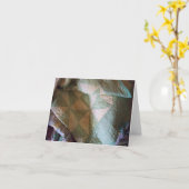 Vintage vuurraddekbed notecard kaart (Gele Bloem)