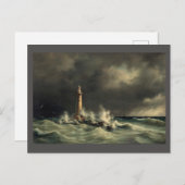 Vintage, vuurtoren briefkaart (Voorkant / Achterkant)