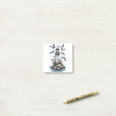 Vintage Vuurtoren Post-it® Notes (Op bureau)