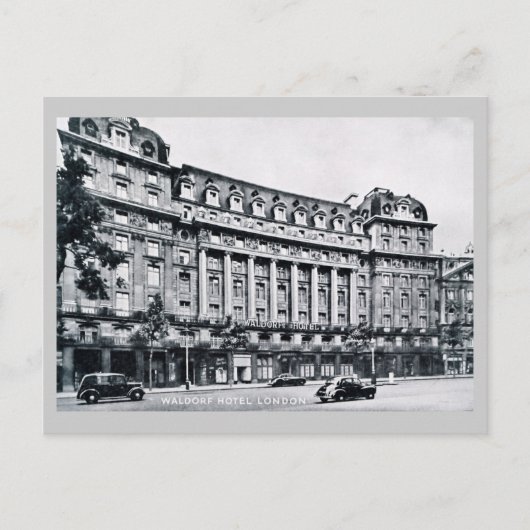 Vintage Waldorf Hotel Londen Briefkaart (Voorkant)
