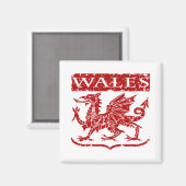 Vintage Wales Magneet (Voorkant / Achterkant)