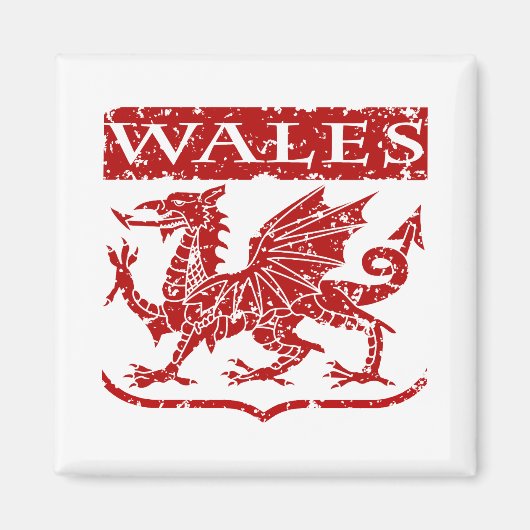 Vintage Wales Magneet (Voorkant)