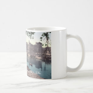 Vintage Wales mok, Carnarvon Castle 1905 Koffiemok