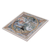 Vintage Walter Crane: Het kind, de landbouwhuisdie Tegeltje (Zijkant)