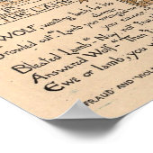 Vintage Walter Crane: Rooster & Pearl Wolf & Lamb Poster (Hoek)