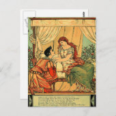 Vintage Walter Crane Sleeping Beauty Fairy Tale Briefkaart (Voorkant / Achterkant)