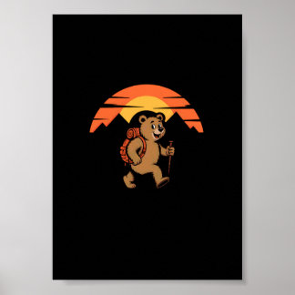 Vintage Wandelen is gewoon Wandelen met Snacks Bee Poster