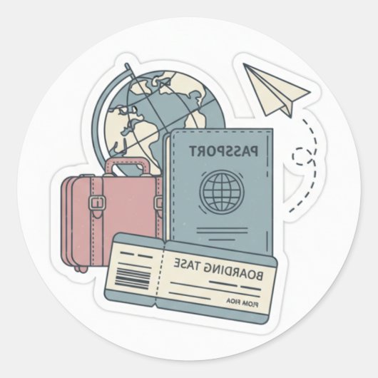 Vintage Wanderlust Adventure Sticker ملصق مغامرة ا (Voorkant)