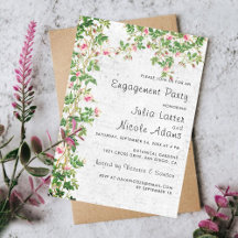 Vintage wandstijl roze journaal engagement feestje