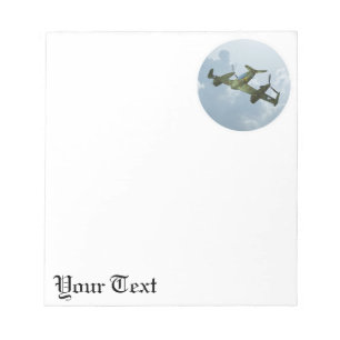 Vintage Warbird-vlucht Militaire Luchtvaartkunst Notitieblok