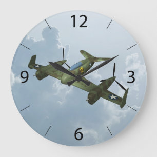 Vintage Warbird Vlucht Militaire Vliegkunst Grote Klok