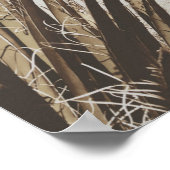 Vintage warme getinte Joshua Tree-woestijn Poster (Hoek)