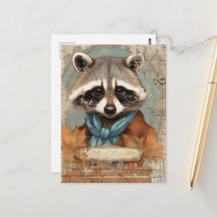 Vintage Wasbeer Collage Briefkaart