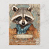 Vintage Wasbeer Collage Briefkaart (Voorkant)