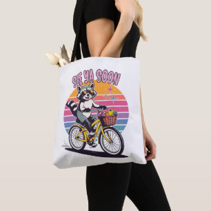 Vintage Wasbeer Fietstochten Tot Ziens Binnenkort Tote Bag