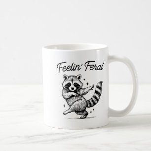 Vintage Wasbeer Meme Voelt Wild Grappig Afval Pan Koffiemok