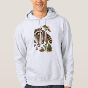 Vintage Wasbeer Veldgids Natuur Kunst Hoodie