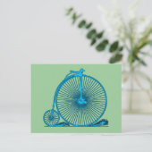 Vintage wasfietsenillustratieproducten kool briefkaart (Staand voorkant)