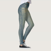 Vintage Wash Jeans All-Over Printed Leggings (Rechts)