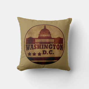 Vintage Washington DC Kussen