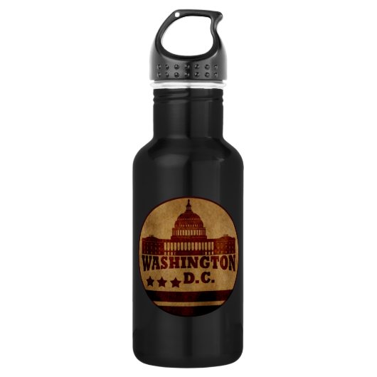 Vintage Washington dc Waterfles (Voorkant)