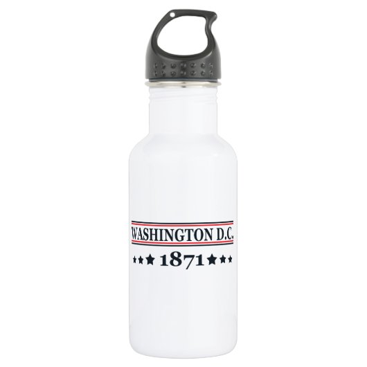 Vintage Washington DC Waterfles (Voorkant)
