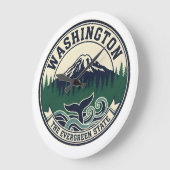 Vintage Washington State embleem Grote Klok (Hoek)