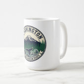 Vintage Washington State embleem  Koffiemok (Voorkant rechts)