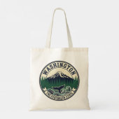 Vintage Washington State embleem Tote Bag (Achterkant)