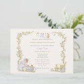 Vintage Wasmachine Dag Baby Shower Kaart (Staand voorkant)