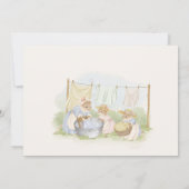 Vintage Wasmachine Dag Baby Shower Kaart (Achterkant)
