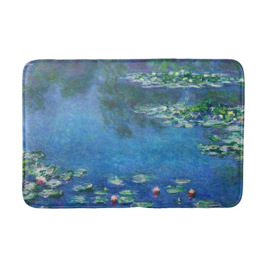 Vintage Water Lilies by Claude Monet Badmat (Voorkant)