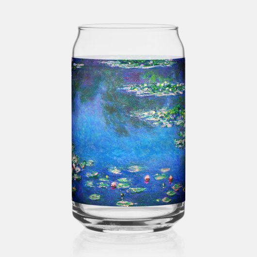 Vintage Water Lilies by Claude Monet Blikvorm Glas (Voorkant)