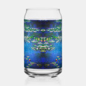 Vintage Water Lilies by Claude Monet Blikvorm Glas (Links)