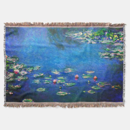 Vintage Water Lilies by Claude Monet Deken (Voorkant)