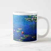 Vintage Water Lilies by Claude Monet Grote Koffiekop (Rechts)