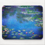 Vintage Water Lilies by Claude Monet Muismat<br><div class="desc">Vintage Water Lilies by Claude Monet Postcard. Beautiful oil on canvas painting of a pond with water lilies in Giverny France.</div>