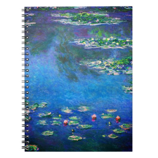Vintage Water Lilies by Claude Monet Notitieboek (Voorkant)