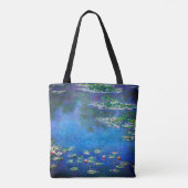 Vintage Water Lilies by Claude Monet Tote Bag (Achterkant)