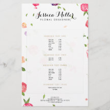 Vintage Watercolor Bloemen Craft Designer II Flyer