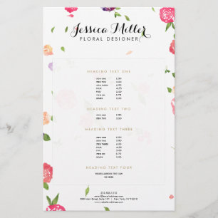 Vintage Watercolor Bloemen Craft Designer II Flyer