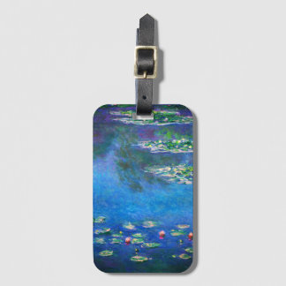 Vintage Waterlelies door Claude Monet Bagagelabel