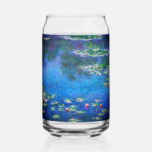 Vintage Waterlelies door Claude Monet Blikvorm Glas