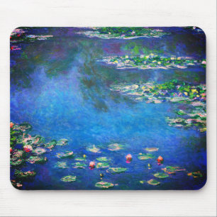 Vintage Waterlelies door Claude Monet Muismat