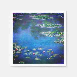 Vintage Waterlelies door Claude Monet Servet